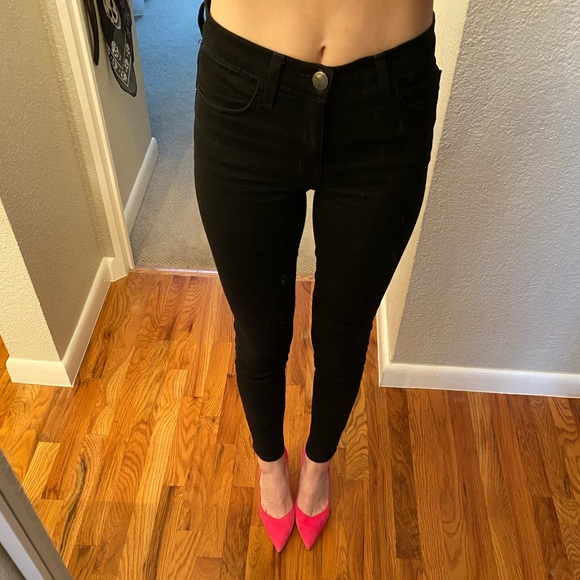 Current/Elliott High Waist Stiletto Jean in Black - Picture 8 of 8
